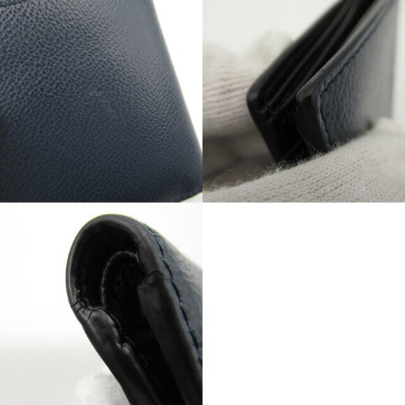 Prada Navy Blue Leather Bifold Wallet - Picture 10 of 10